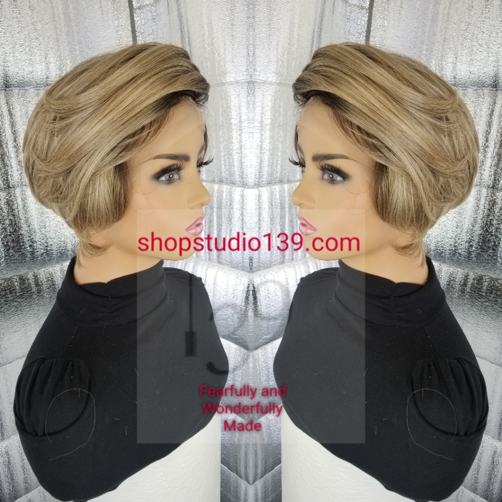 Sexy human hair short bob cut wig